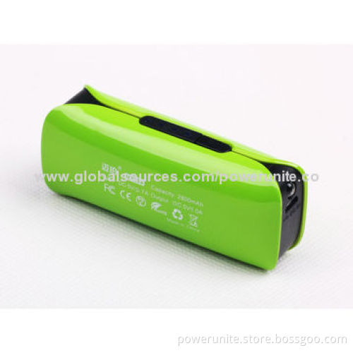 2,800mAh External Portable Power Bank, LED Torch High-end, Easy for Travel